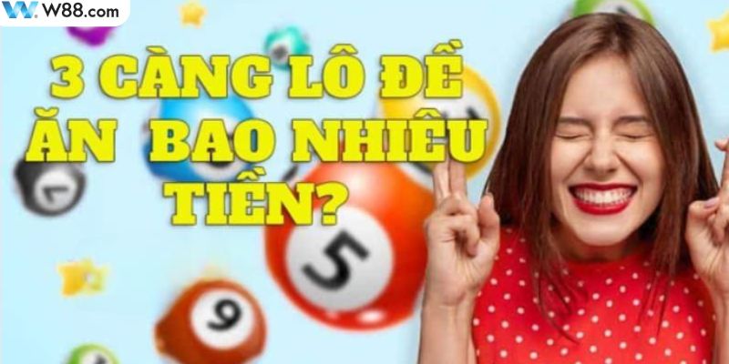 Mức thưởng khi chơi lô 3 càng tại khu vực miền Trung – Nam